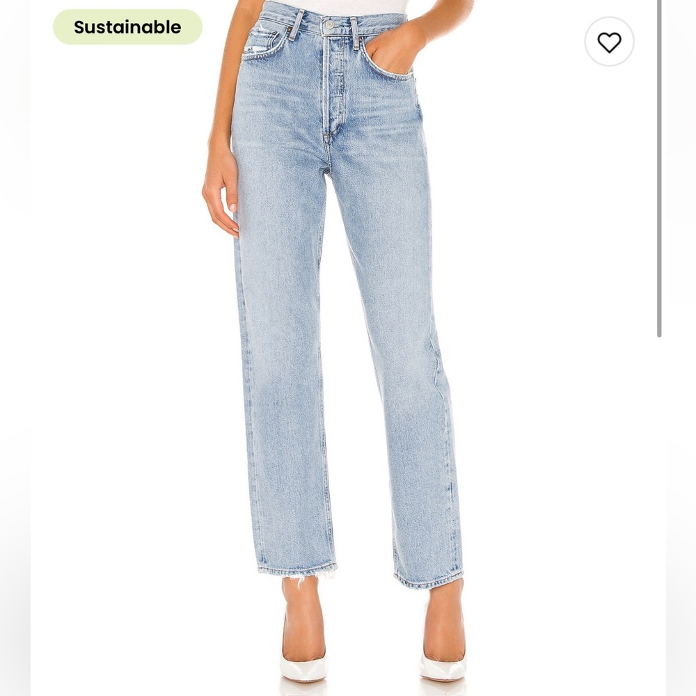 Agolde 90s Mid Rise loose fit Jeans in Snapshot size 28